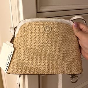 Anne Klein Wicker Crossbody